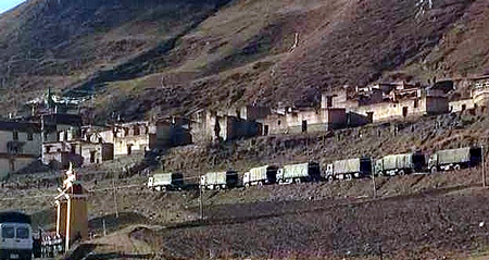 Chinese Paramilitary Invade Driru To Abuse Tibetans For Refusing To Fly China's Flag