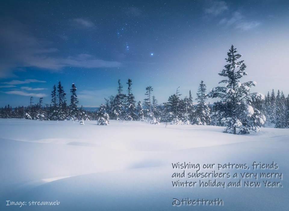 Wishing All Friends Of Tibet's National Freedom A Merry Winter Holiday